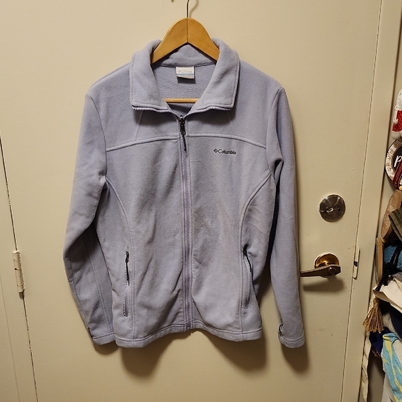 Columbia Sweaters - Columbia Lavender Full-Zip Fleece Jacket